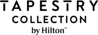 A simple black banner with a small centered dark blue rectangle and a light blue corner accent. logo on footer section.